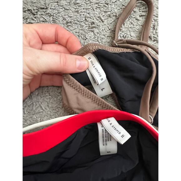 Solid & Striped Bikini Set - Picture 6 of 7